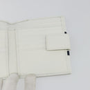 GUCCI Interlocking Sherry Line Wallet Leather White Gold 131020 Auth yk20600A-18
