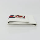 GUCCI Interlocking Sherry Line Wallet Leather White Gold 131020 Auth yk20600A-4