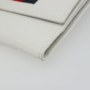 GUCCI Interlocking Sherry Line Wallet Leather White Gold 131020 Auth yk20600A-7