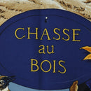 HERMES Carre 90 Scarf ""CHASSE au BOIS"" Silk Navy Auth yk20604M-11