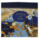 HERMES Carre 90 Scarf ""CHASSE au BOIS"" Silk Navy Auth yk20604M-3