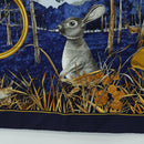 HERMES Carre 90 Scarf ""CHASSE au BOIS"" Silk Navy Auth yk20604M-9