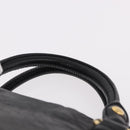 Miu Miu Hand Bag Leather 2way Black Gold Auth yk20607SAM-14