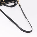 Miu Miu Hand Bag Leather 2way Black Gold Auth yk20607SAM-8