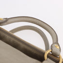 Miu Miu Hand Bag Leather 2way Gray Gold Auth yk20608SAM-14