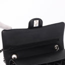 CHANEL Chain Matelasse 25 Shoulder Bag Lamb Skin Black Silver CC Auth yk20611SM-19