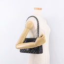 CHANEL Chain Matelasse 25 Shoulder Bag Lamb Skin Black Silver CC Auth yk20611SM-27