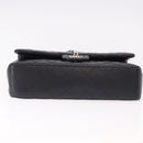 CHANEL Chain Matelasse 25 Shoulder Bag Lamb Skin Black Silver CC Auth yk20611SM-5