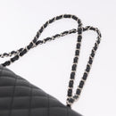 CHANEL Chain Matelasse 25 Bag Caviar Skin Black Silver CC Auth yk20612SM-8