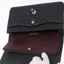 CHANEL Chain Matelasse 25 Bag Caviar Skin Black Silver CC Auth yk20613SM-18