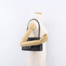 CHANEL Chain Matelasse 25 Bag Caviar Skin Black Silver CC Auth yk20613SM-27