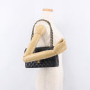 CHANEL Chain Matelasse 25 Shoulder Bag Caviar Skin Black Gold CC Auth yk20614SM-27