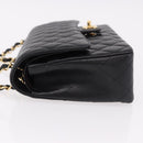 CHANEL Chain Matelasse 25 Shoulder Bag Caviar Skin Black Gold CC Auth yk20614SM-5