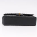 CHANEL Chain Matelasse 25 Shoulder Bag Caviar Skin Black Gold CC Auth yk20614SM-9
