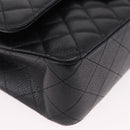 CHANEL Chain Matelasse 25 Shoulder Bag Caviar Skin Black Gold CC Auth yk20615SM-10