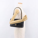 CHANEL Chain Matelasse 25 Shoulder Bag Caviar Skin Black Gold CC Auth yk20615SM-29