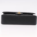 CHANEL Chain Matelasse 25 Shoulder Bag Caviar Skin Black Gold CC Auth yk20615SM-9