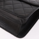 CHANEL Matelasse Chain Shoulder Bag Lamb Skin Black Gold CC Auth yk20616SAM-11