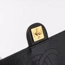 CHANEL Matelasse Chain Shoulder Bag Lamb Skin Black Gold CC Auth yk20616SAM-18