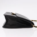 CHANEL Matelasse Chain Shoulder Bag Lamb Skin Black Gold CC Auth yk20616SAM-4