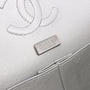 CHANEL beads Chain Matelasse 25 Bag Tweed Black Silver CC Auth yk20617SM-26
