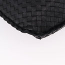 BOTTEGA VENETA INTRECCIATO Bag Leather Black Gold 115653 Auth yk20620SAV-10