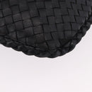 BOTTEGA VENETA INTRECCIATO Bag Leather Black Gold 115653 Auth yk20620SAV-13