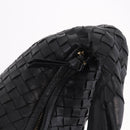 BOTTEGA VENETA INTRECCIATO Bag Leather Black Gold 115653 Auth yk20620SAV-14