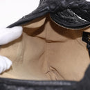 BOTTEGA VENETA INTRECCIATO Bag Leather Black Gold 115653 Auth yk20620SAV-18