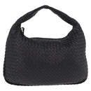 BOTTEGA VENETA INTRECCIATO Bag Leather Black Gold 115653 Auth yk20620SAV-2