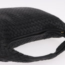 BOTTEGA VENETA INTRECCIATO Bag Leather Black Gold 115653 Auth yk20620SAV-6