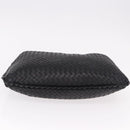 BOTTEGA VENETA INTRECCIATO Bag Leather Black Gold 115653 Auth yk20620SAV-9