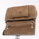 CHANEL Matelasse Chain Hand Bag Lamb Skin Brown Silver CC Auth yk20623A-19