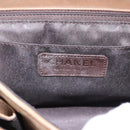 CHANEL Matelasse Chain Hand Bag Lamb Skin Brown Silver CC Auth yk20623A-10