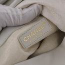 CHANEL COCO Mark Shoulder Bag Leather White Black CC Auth yk20624SAV-18
