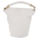 CHANEL COCO Mark Shoulder Bag Leather White Black CC Auth yk20624SAV-2