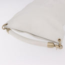 CHANEL COCO Mark Shoulder Bag Leather White Black CC Auth yk20624SAV-6