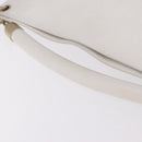CHANEL COCO Mark Shoulder Bag Leather White Black CC Auth yk20624SAV-7