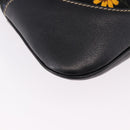 GUCCI Jackie Flora Shoulder Bag Canvas Black Gold 153029 Auth yk20625SAV-15