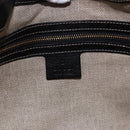 GUCCI Jackie Flora Shoulder Bag Canvas Black Gold 153029 Auth yk20625SAV-17