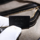 GUCCI Jackie Flora Shoulder Bag Canvas Black Gold 153029 Auth yk20625SAV-12