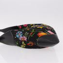 GUCCI Jackie Flora Shoulder Bag Canvas Black Gold 153029 Auth yk20625SAV-4
