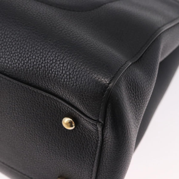 CHANEL Neo Executive Tote Bag Caviar Skin 2way Black Gold CC Auth yk20629SAM