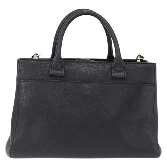 CHANEL Neo Executive Tote Bag Caviar Skin 2way Black Gold CC Auth yk20629SAM