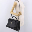 CHANEL Neo Executive Tote Bag Caviar Skin 2way Black Gold CC Auth yk20629SAM-32