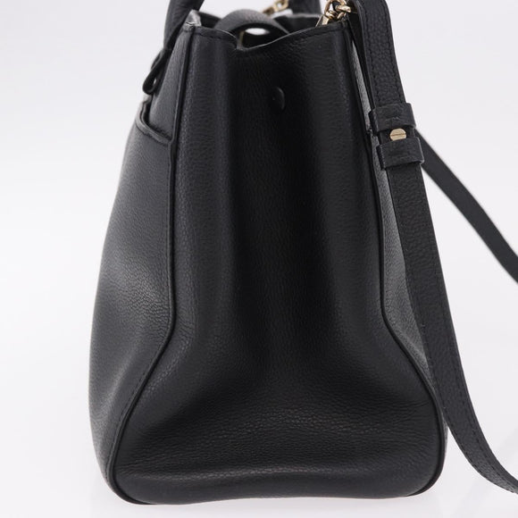 CHANEL Neo Executive Tote Bag Caviar Skin 2way Black Gold CC Auth yk20629SAM