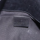 GUCCI GG Canvas Bamboo Chain Horsebit Hand Bag Black Gold 129497 Auth yk20630SAM-17