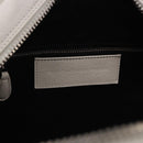 BALENCIAGA The Matelasse Hand Bag Leather White Silver 168031 Auth yk20631V-19