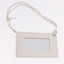 BALENCIAGA The Matelasse Hand Bag Leather White Silver 168031 Auth yk20631V-24