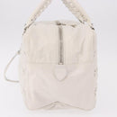 BALENCIAGA The Matelasse Hand Bag Leather White Silver 168031 Auth yk20631V-3